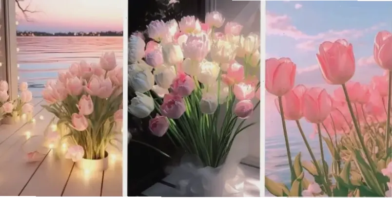 Tặng bó hoa tulip nhân Valentine, thể hiện tình cảm sâu lắng và ngọt ngào.