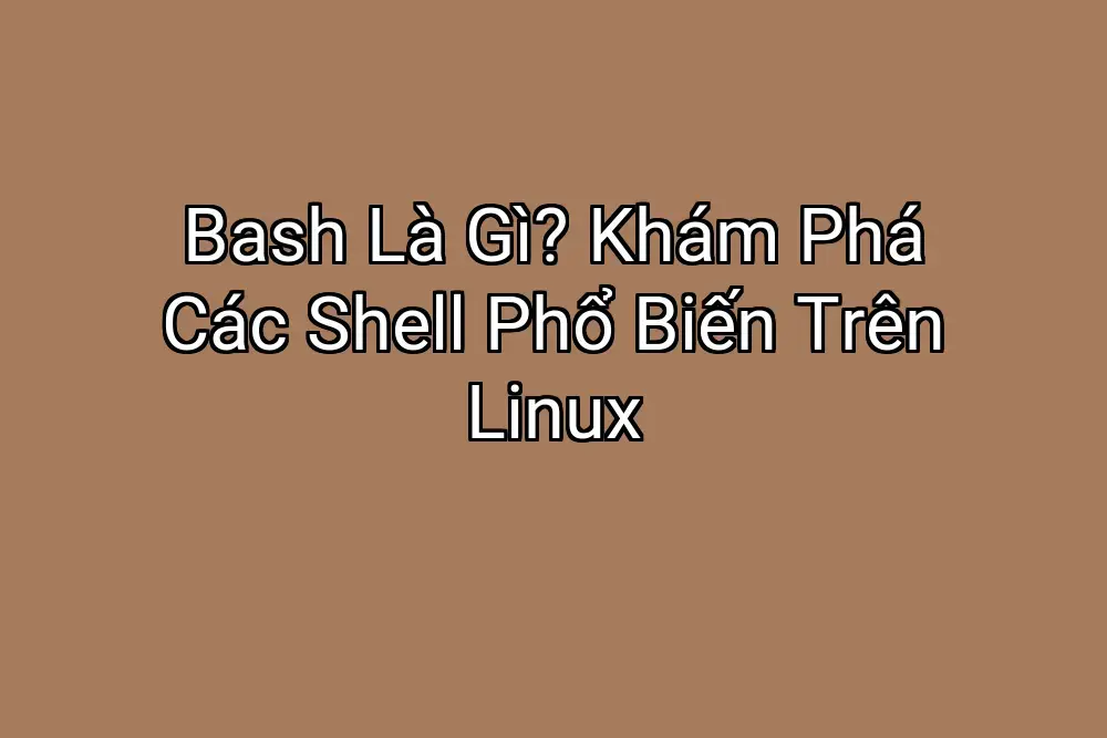 Bash Là Gì? Khám Phá Các Shell Phổ Biến Trên Linux