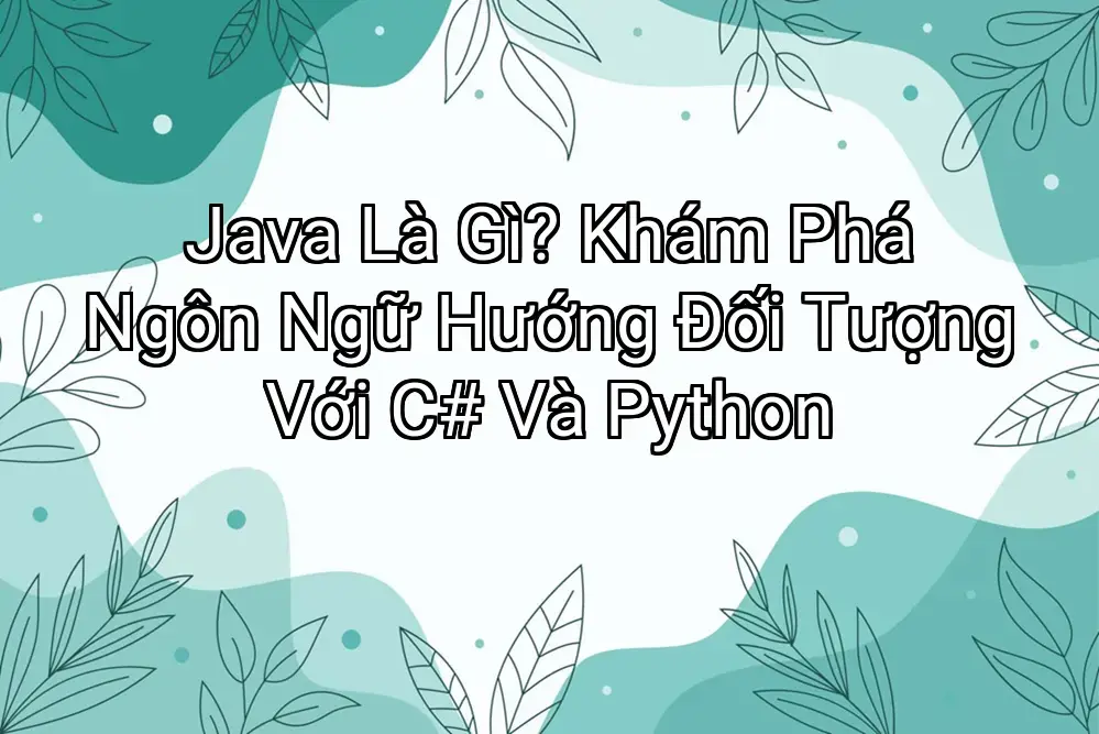 Java Là Gì? Khám Phá Ngôn Ngữ Hướng Đối Tượng Với C# Và Python