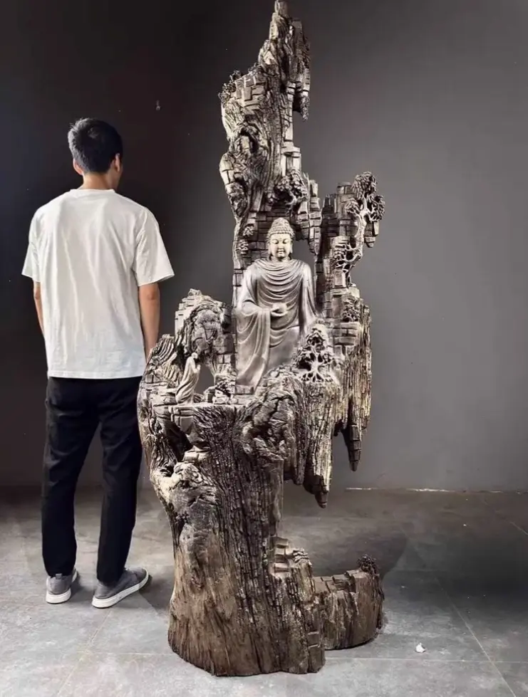 Thực hành thiền cùng Tượng Phật gỗ thiền, đạt trạng thái tĩnh lặng và sự tỉnh thức tối đa trong tâm hồn.