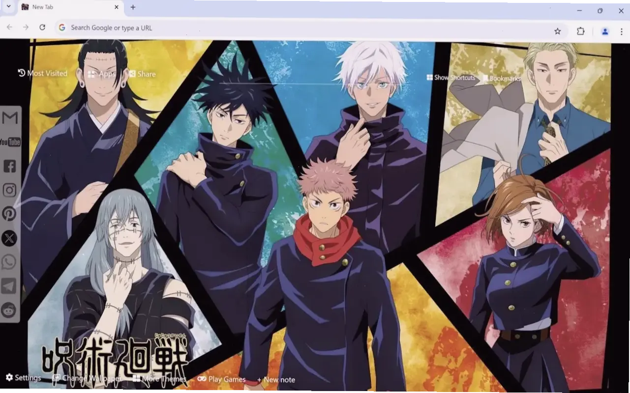 Thưởng thức hình nền Jujutsu huyền bí, mang đến sự bí ẩn và phép thuật cổ xưa đầy cuốn hút.