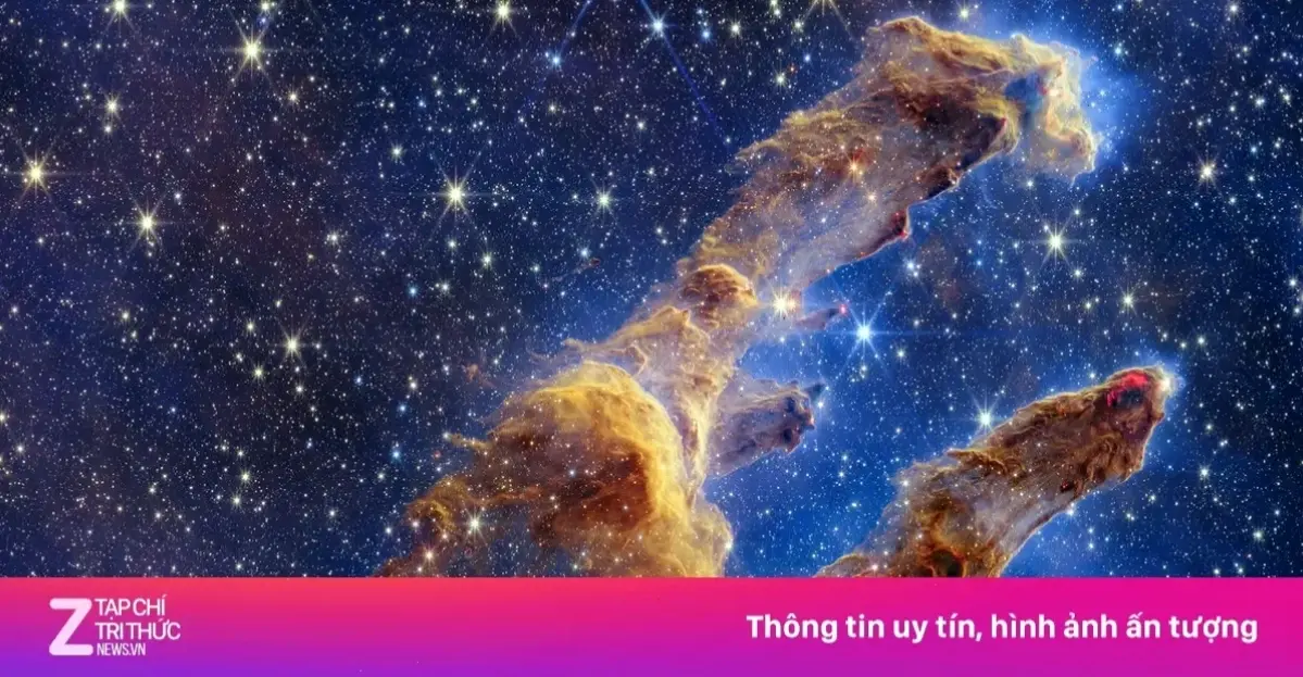 Tinh vân đại bàng từ Hubble: Hình ảnh huyền ảo, nơi vũ trụ hé lộ những bí ẩn kỳ diệu.