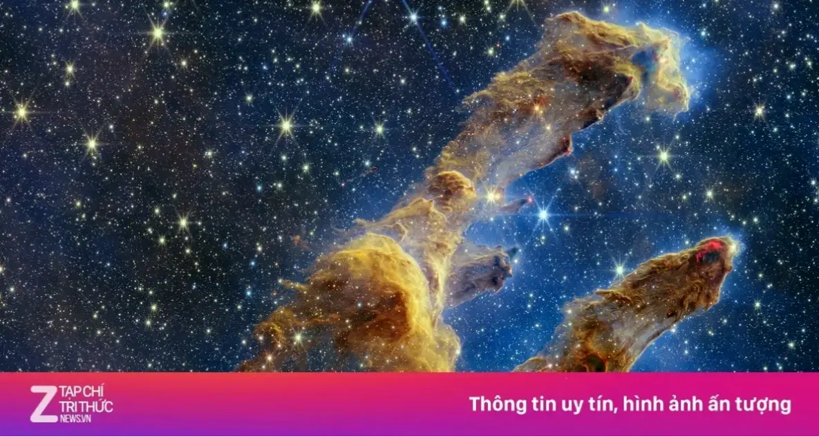 Tinh vân đại bàng và bụi vũ trụ: Sự hòa quyện tạo nên vẻ đẹp huyền bí, đầy sức hút.