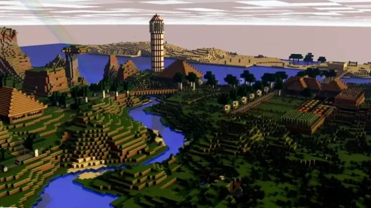 Trải nghiệm Minecraft về đêm với hình ảnh huyền ảo, đầy thử thách và phiêu lưu.