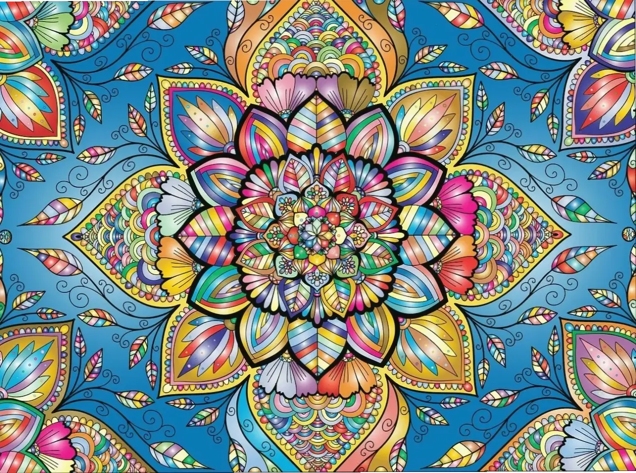 Tranh mandala nghệ thuật độc đáo, kết hợp sáng tạo và truyền thống, giúp bạn thư giãn và khám phá vẻ đẹp nội tại đầy mê hoặc.