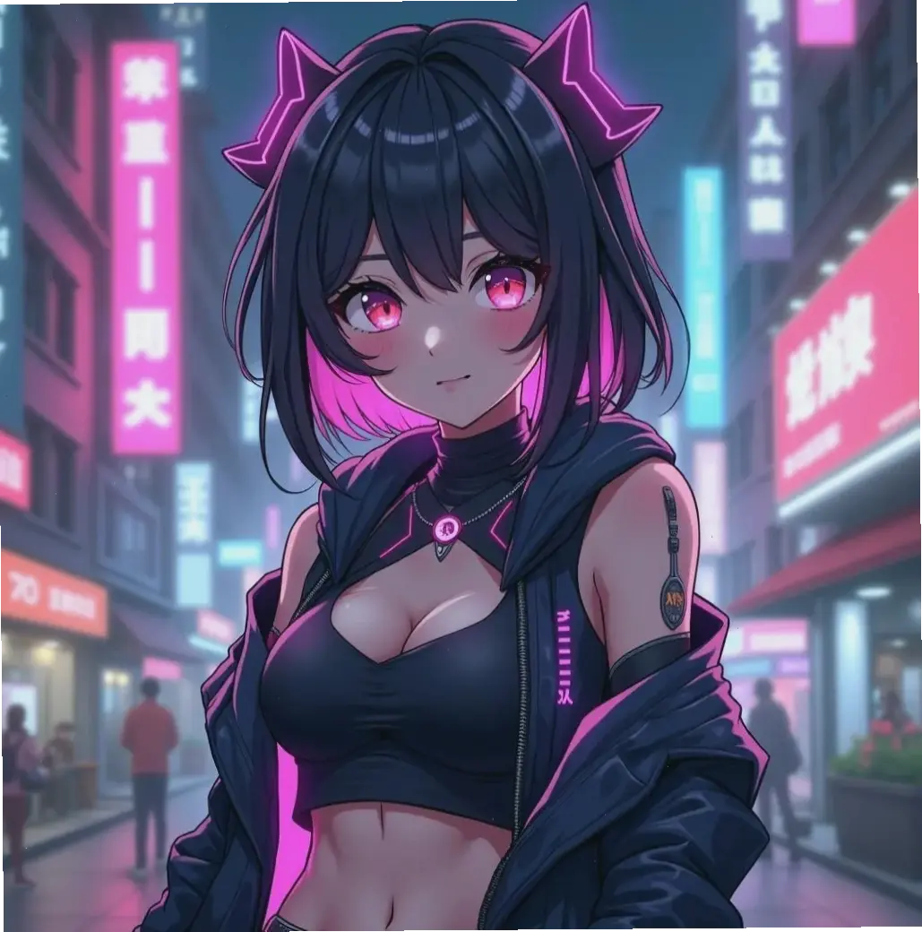 Avatar cyberpunk độc đang thống trị thế giới ảo, nơi công nghệ neon hòa quyện với phong cách huyền bí và sáng tạo bất tận!