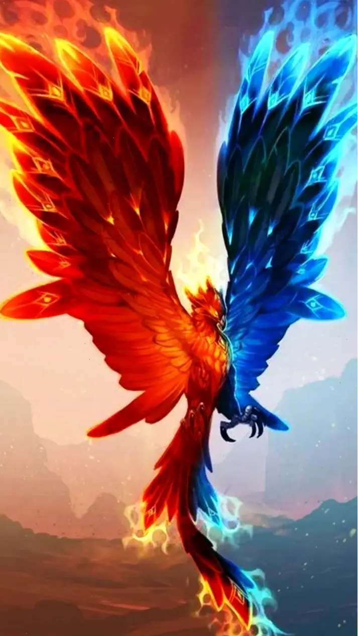 Phượng hoàng nghệ thuật: Biểu tượng sức mạnh tái sinh và vẻ đẹp huyền bí, biến avatar của bạn thành tuyệt tác sáng tạo!
