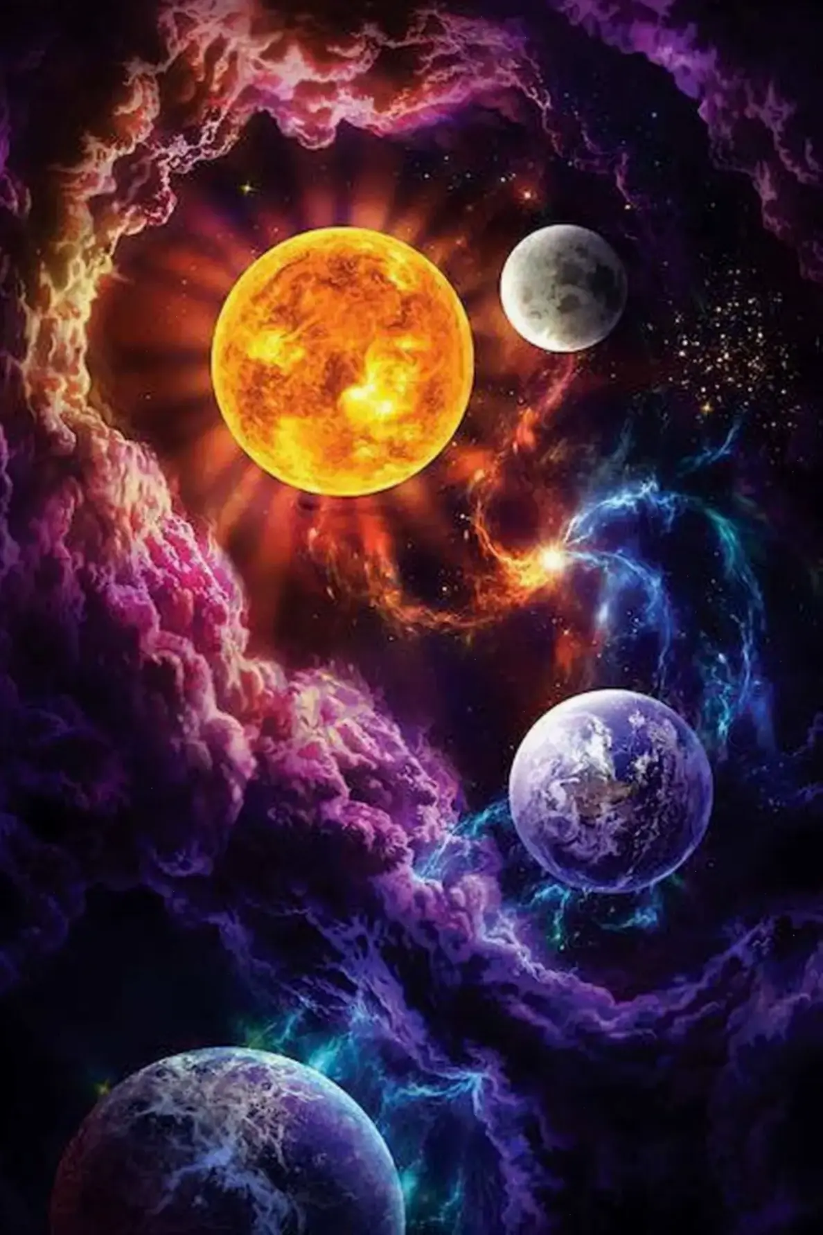 Avatar thiên hà vũ trụ: Khám phá vẻ đẹp huyền bí của vũ trụ bao la với sao băng lấp lánh và hành tinh kỳ diệu!