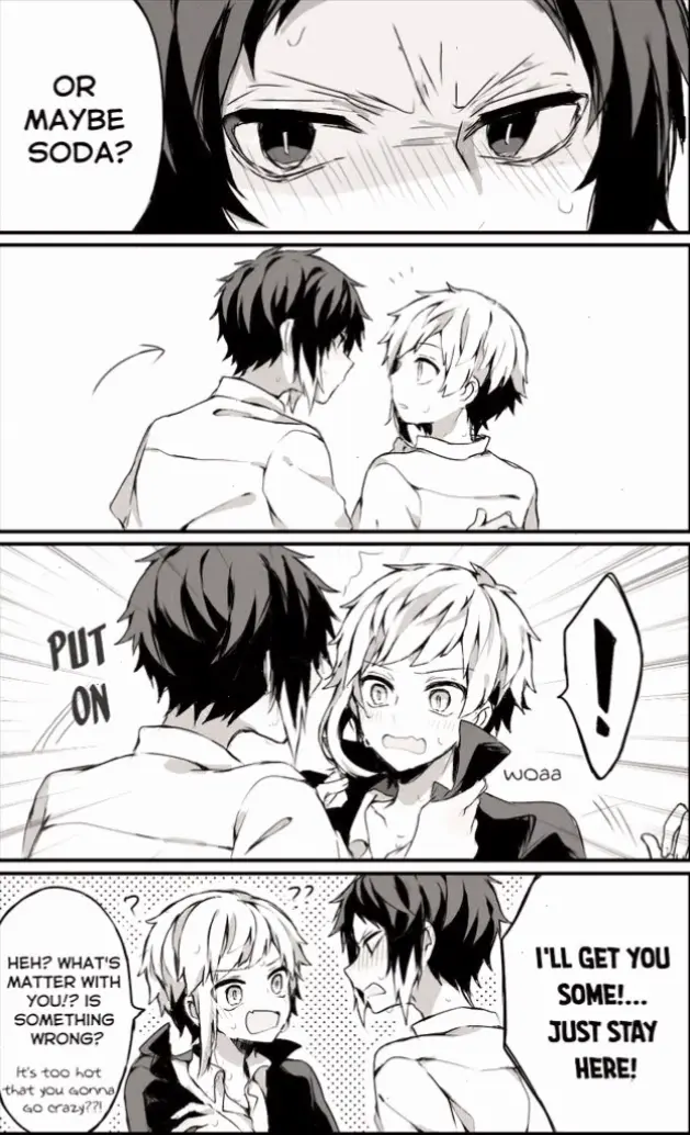 Akutagawa x Atsushi comic: Phiêu lưu của cặp đôi trong BSD qua comic fan, với những tình tiết lãng mạn và hành động.