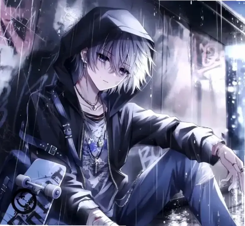 Ảnh anime ngầu lạnh lùng nam thể hiện sự bí ẩn, sức mạnh quyến rũ, hoàn hảo cho fan yêu thích phong cách này!