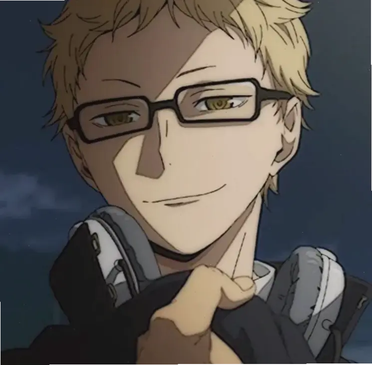 Anime Tsukishima Kei mang đến hình ảnh chàng trai cao ráo, thông minh, đầy kịch tính trong series Haikyuu.