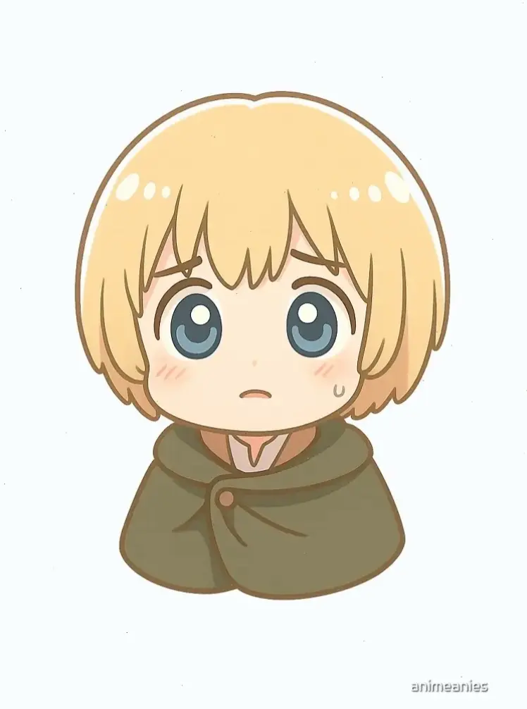 Armin chibi: Phiên bản dễ thương, hài hước của chàng trai thông minh Armin.