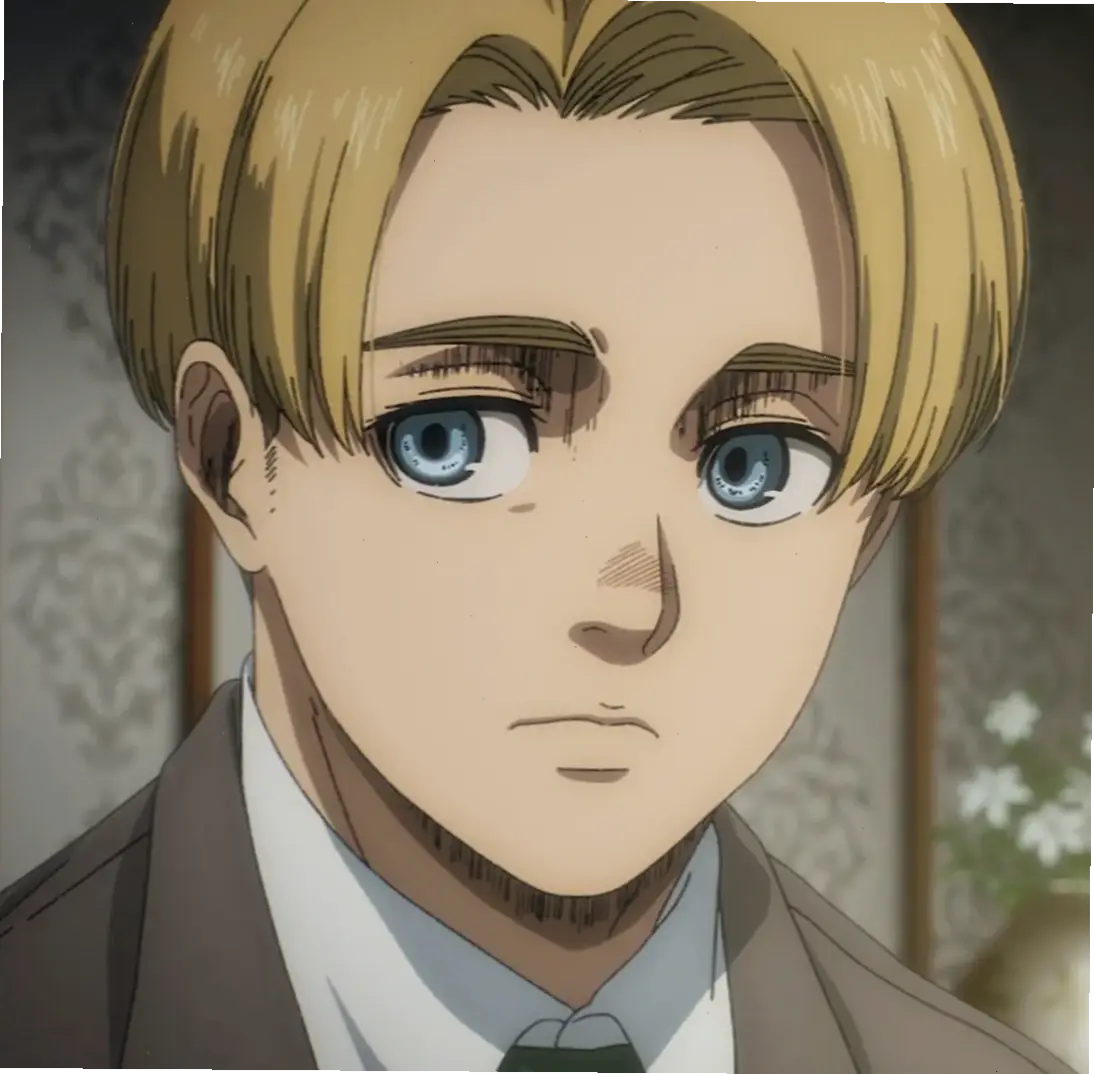 Armin height: 170 cm, chiều cao khiêm tốn nhưng trí tuệ vượt trội trong Attack on Titan.