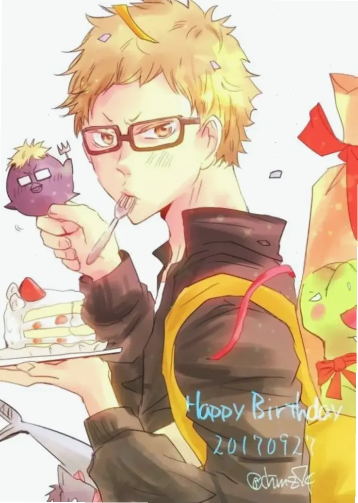 Birthday Tsukishima là ngày 27/6, dịp để fan Haikyuu gửi lời chúc đến nhân vật yêu thích.