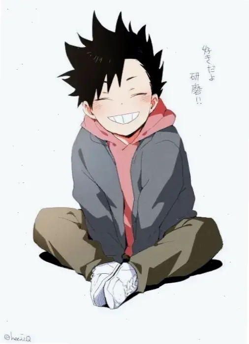 Chibi Kuroo: Phiên bản dễ thương của Kuroo với mái tóc rối và nụ cười ranh mãnh trong Haikyuu!