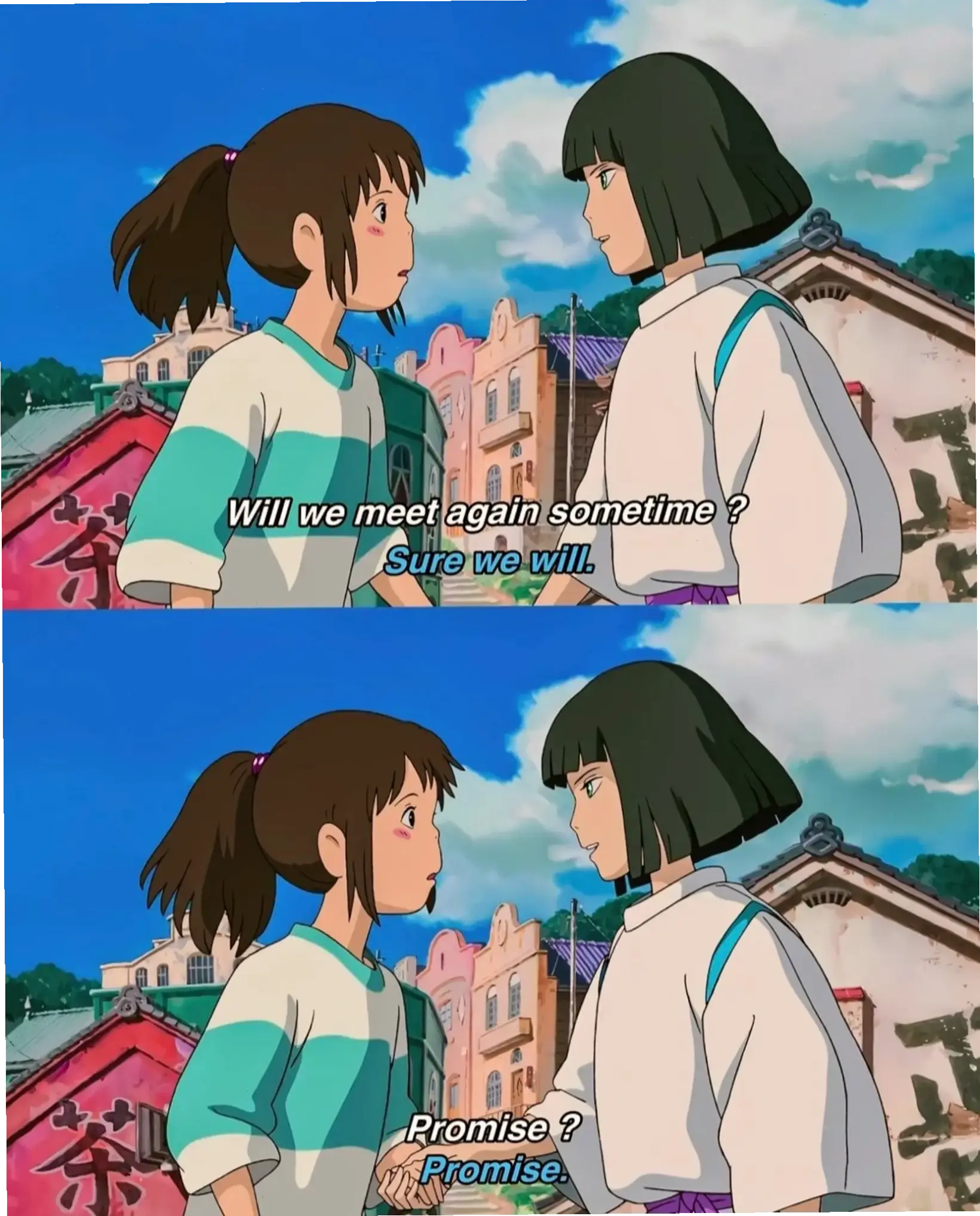 Chihiro x Haku: Cặp đôi nổi tiếng trong Spirited Away, tình bạn và tình yêu đầy cảm xúc chân thành.
