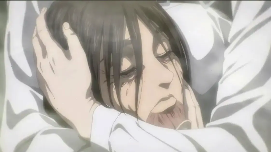 Đầu Eren: Kiểu tóc dài đặc trưng, luôn nổi bật trong các cảnh hành động Attack on Titan!