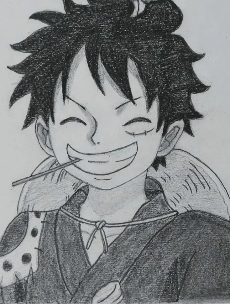 Drawing Luffy tạo bức tranh về Luffy với mũ rơm và sức mạnh cao su hấp dẫn.