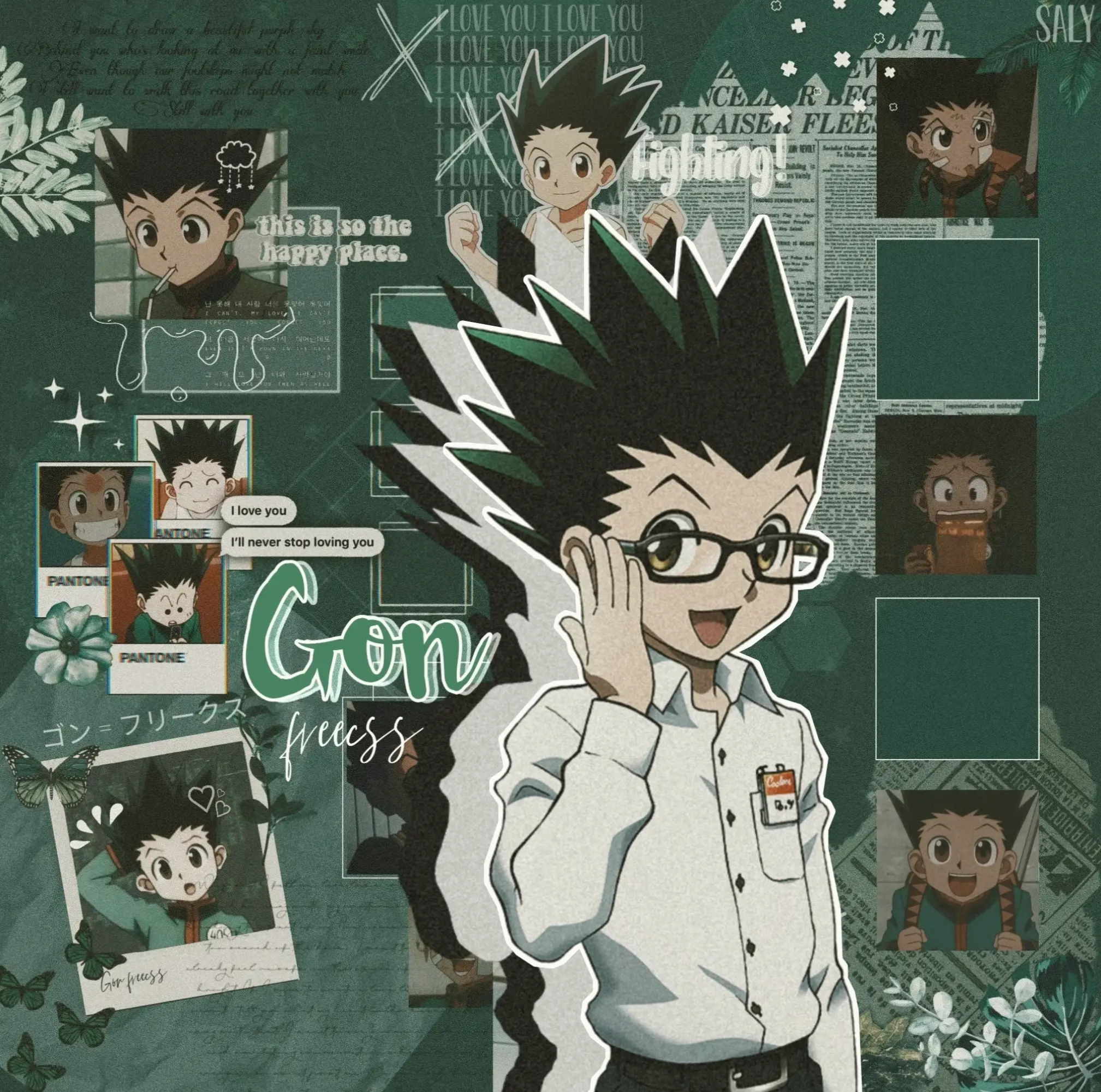 Edit hình ảnh Gon Freecss sáng tạo, biến tấu cậu bé Hunter thành phiên bản độc đáo, phù hợp cho fan art.