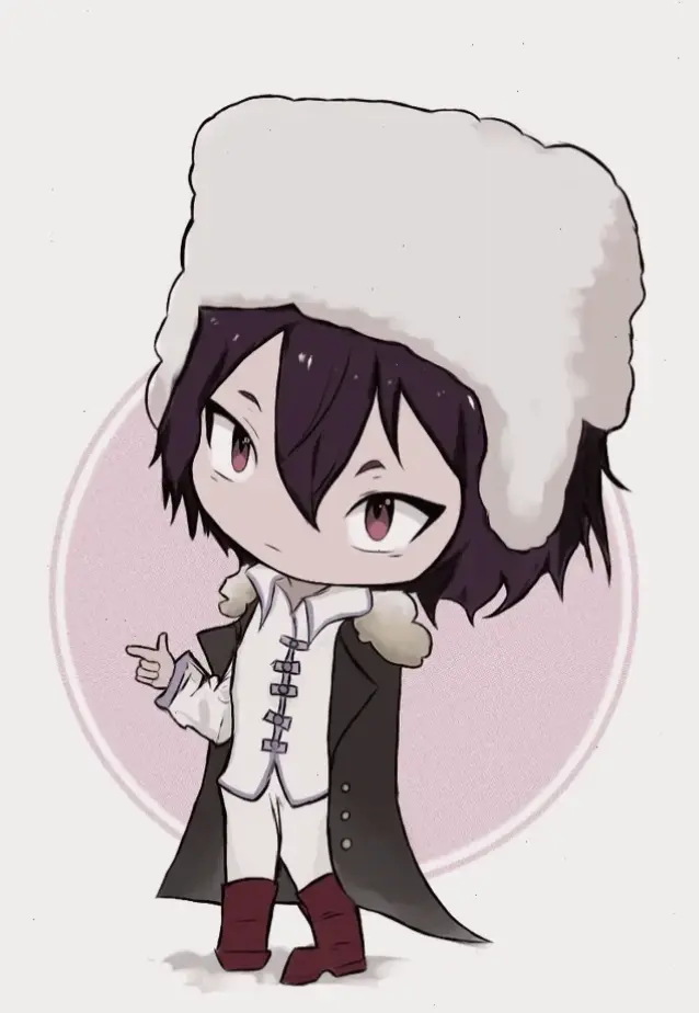 Fyodor chibi BSD: Hình ảnh đáng yêu từ series, khiến fan cười nghiêng ngả với kẻ ác dễ thương.