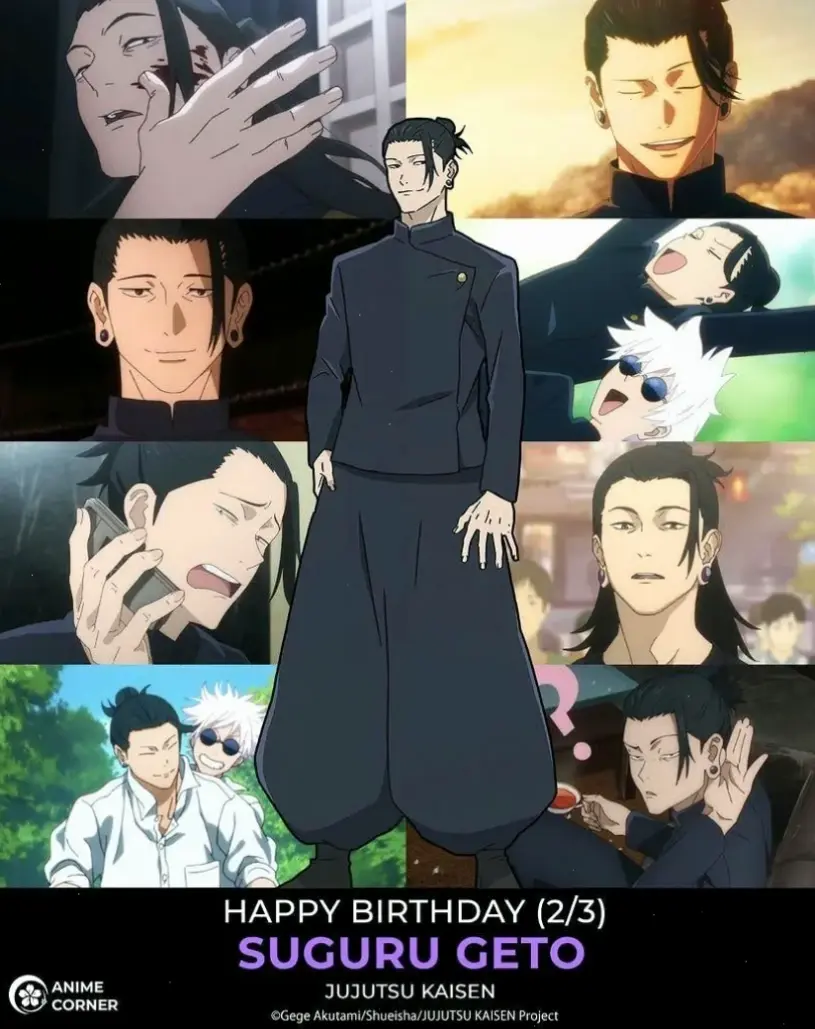 Geto birthday vào ngày 3 tháng 2, hãy kỷ niệm sinh nhật nhân vật yêu thích từ Jujutsu Kaisen với những hoạt động vui nhộn.