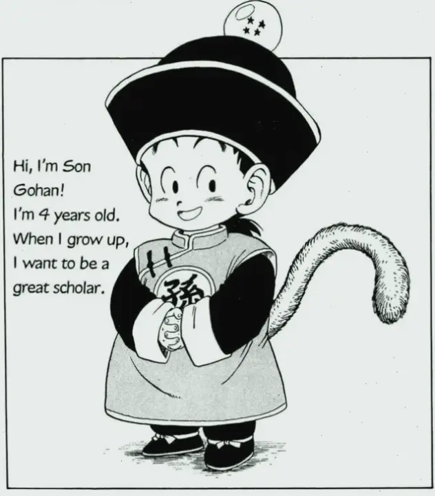 Gohan là con của Goku và Chi Chi, chiến binh kế thừa truyền thống anh hùng!