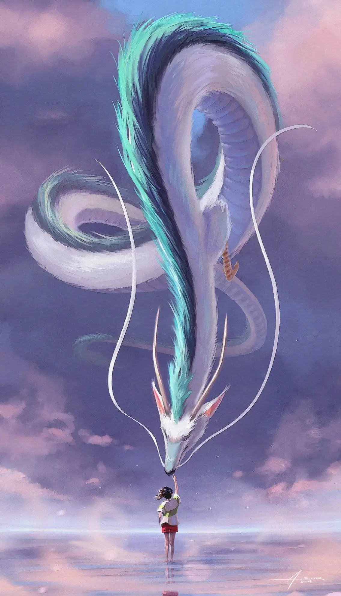 Haku Spirited Away Fanart: Nghệ thuật fan hâm mộ về chàng rồng Haku, đầy sáng tạo và đẹp mắt.