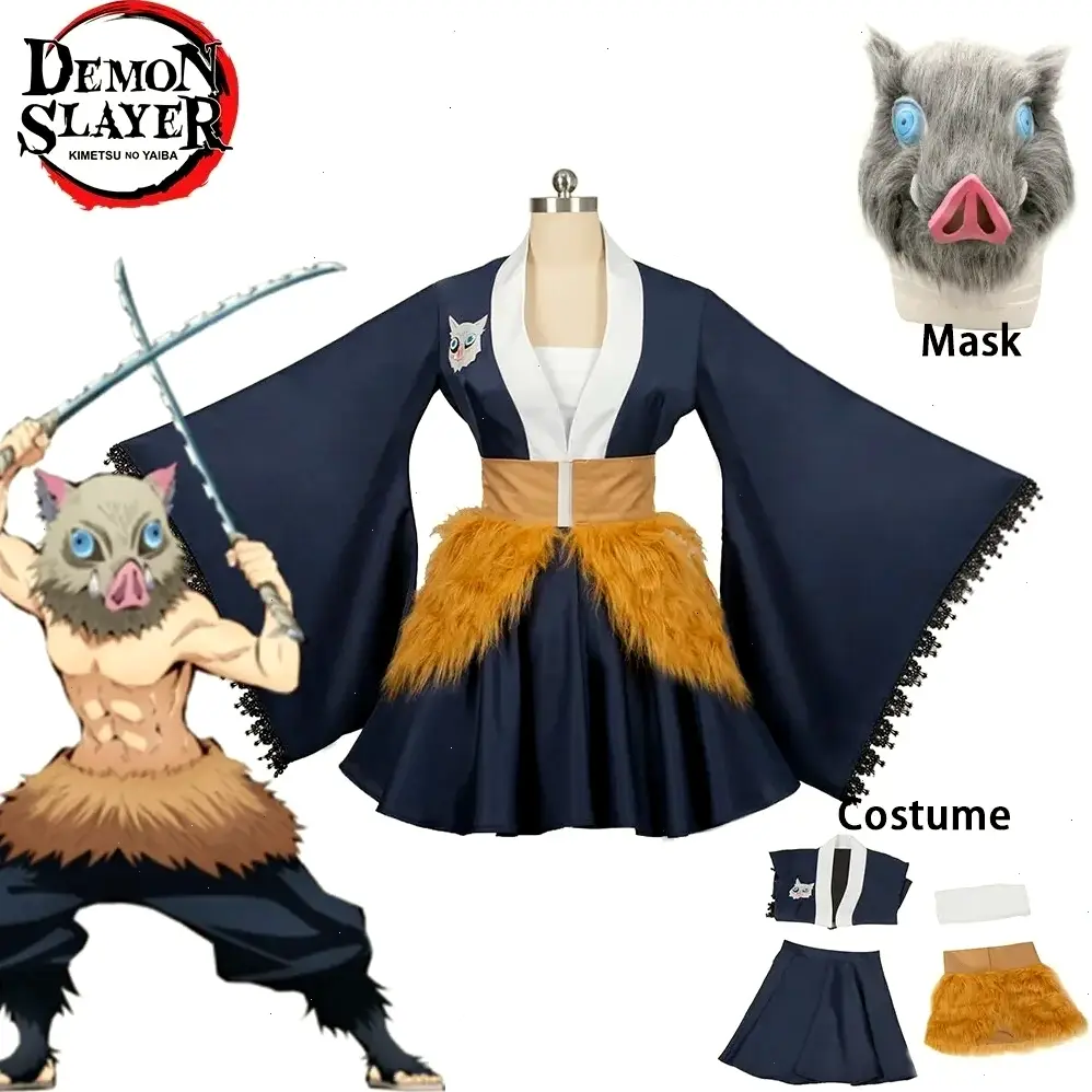 Hashibira Inosuke, nhân vật chính Demon Slayer, sở hữu kỹ năng kiếm thuật đỉnh cao và tinh thần bất khuất.