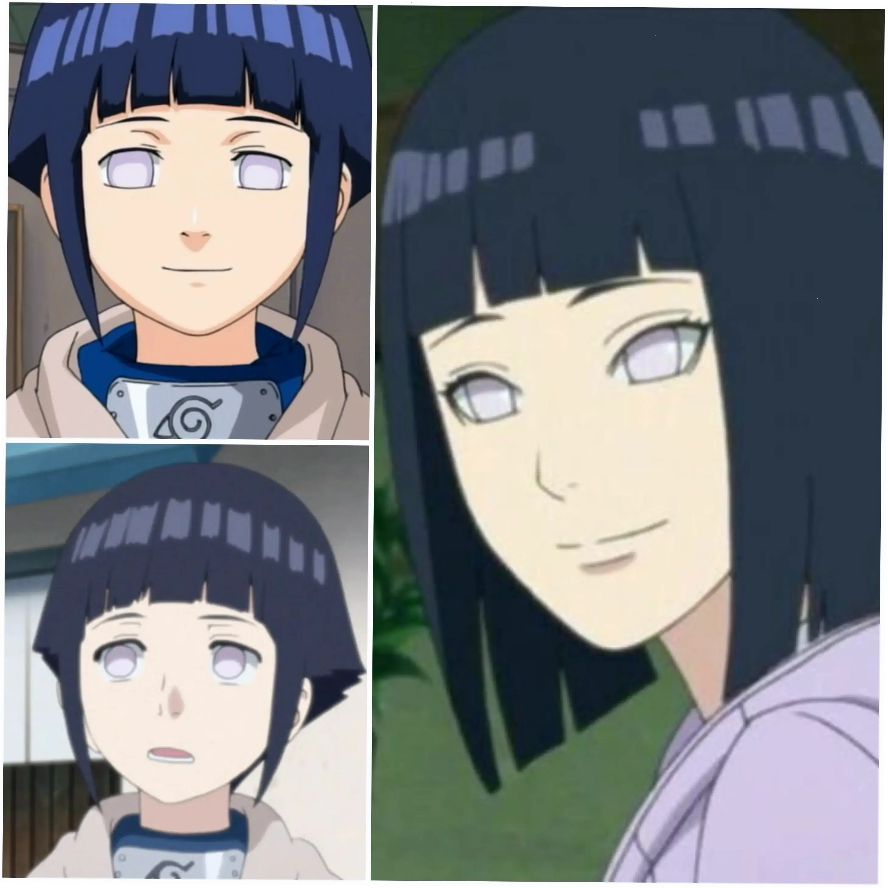 Hinata Hyuga hair: Kiểu tóc dài đặc trưng, biểu tượng cho vẻ đẹp thanh lịch của dòng tộc Hyuga.