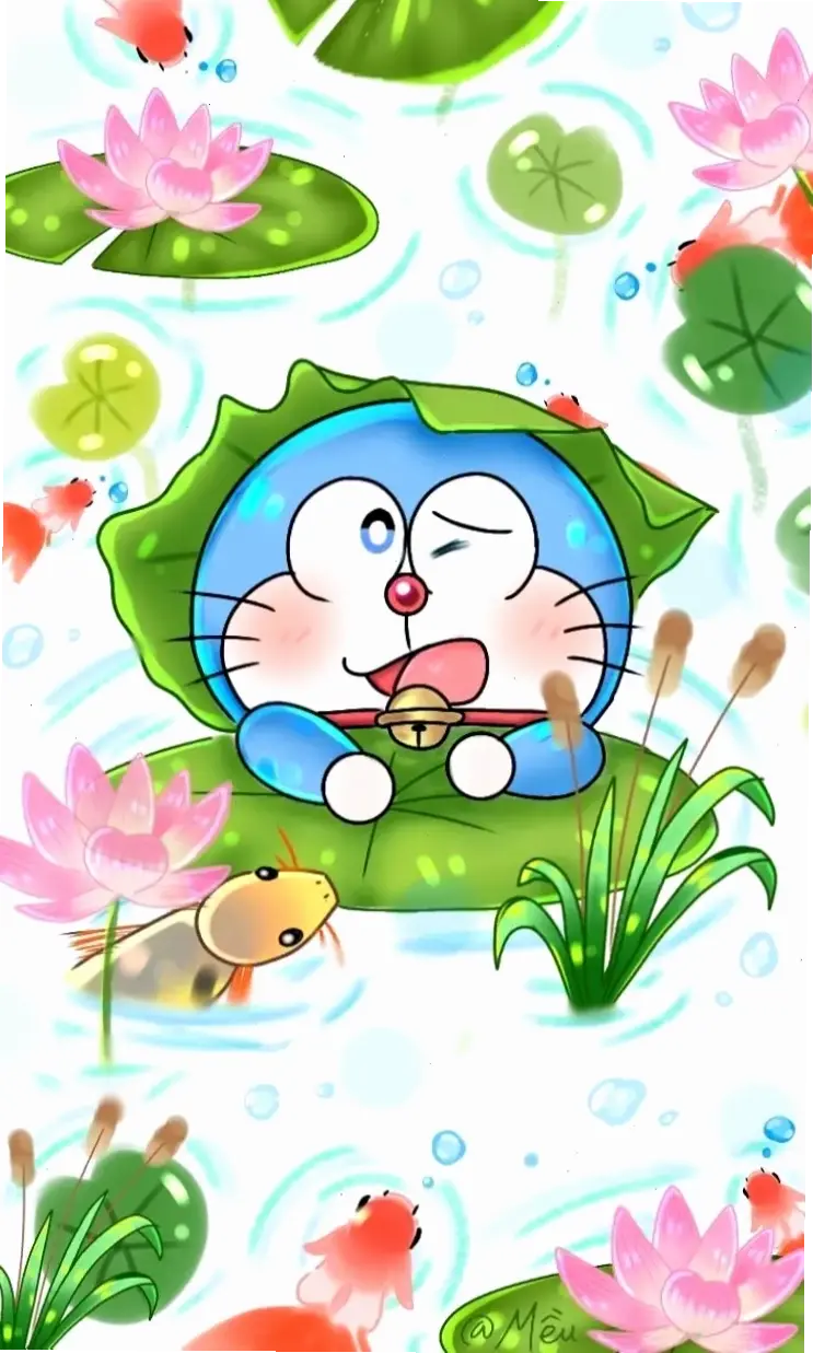 Hình ảnh Doraemon cute, chú mèo máy dễ thương nhất, luôn sẵn sàng phiêu lưu cùng bạn!