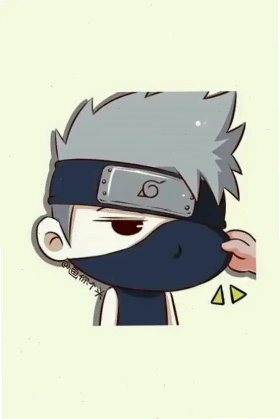 Hình ảnh Kakashi cute ghi lại khoảnh khắc dễ thương, khác hẳn với vẻ ngầu thường thấy.