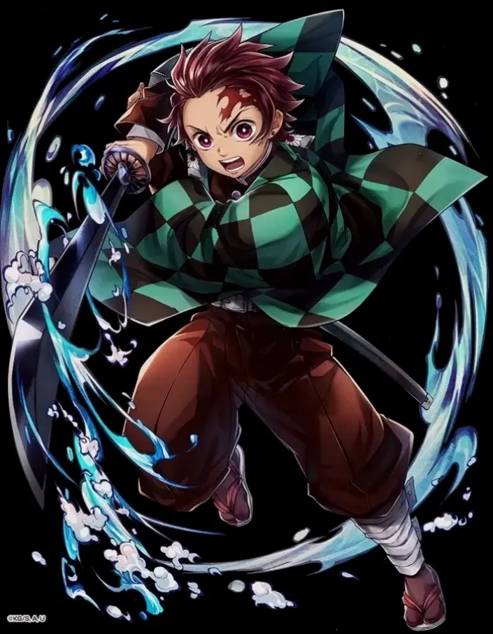 Hình Tanjiro đẹp trai, vẻ ngoài mạnh mẽ và tinh thần bất khuất, thu hút mọi ánh nhìn trong Kimetsu no Yaiba.