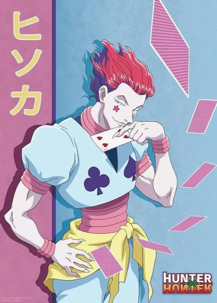Hisoka Hunter x Hunter: Nhân vật bí ẩn với khả năng Nen đặc biệt, luôn tìm kiếm đối thủ mạnh mẽ.