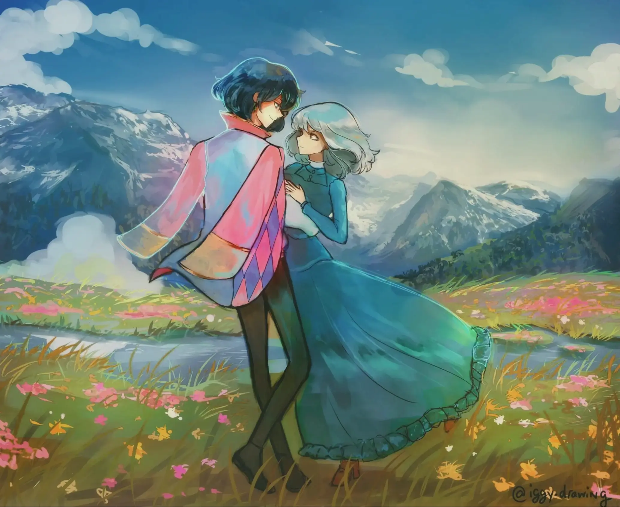 Howl và Sophie, hành trình chung đầy phép màu trong Lâu đài bay huyền thoại.