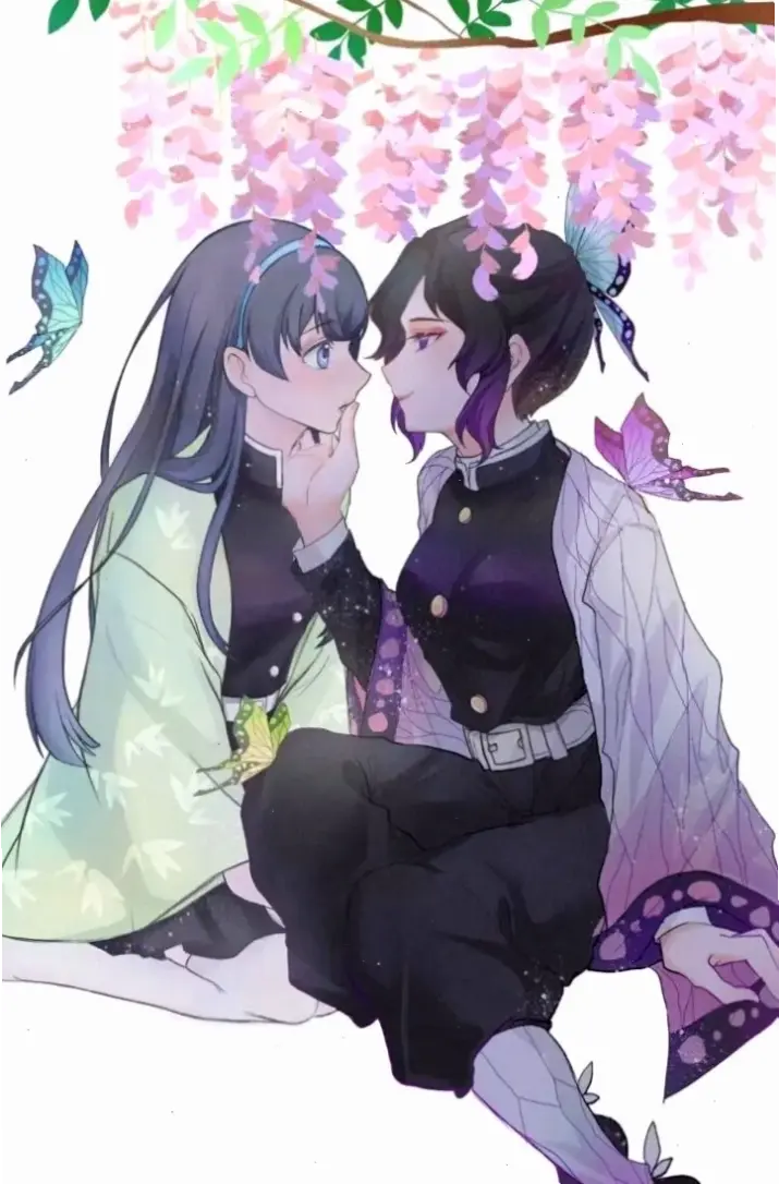 Iguro Obanai x Shinobu: Mối liên kết mạnh mẽ giữa hai kiếm sĩ, bí mật và kịch tính trong Demon Slayer!