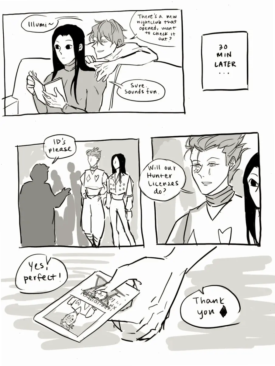 Illumi x Hisoka comic: Truyện tranh fanmade đầy màu sắc và sáng tạo về mối quan hệ của họ.