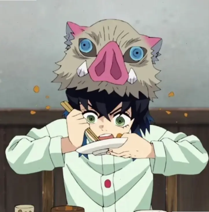 Inosuke cute từ Demon Slayer, dù mạnh mẽ nhưng có khoảnh khắc dễ thương, khiến khán giả yêu thích hơn nữa.