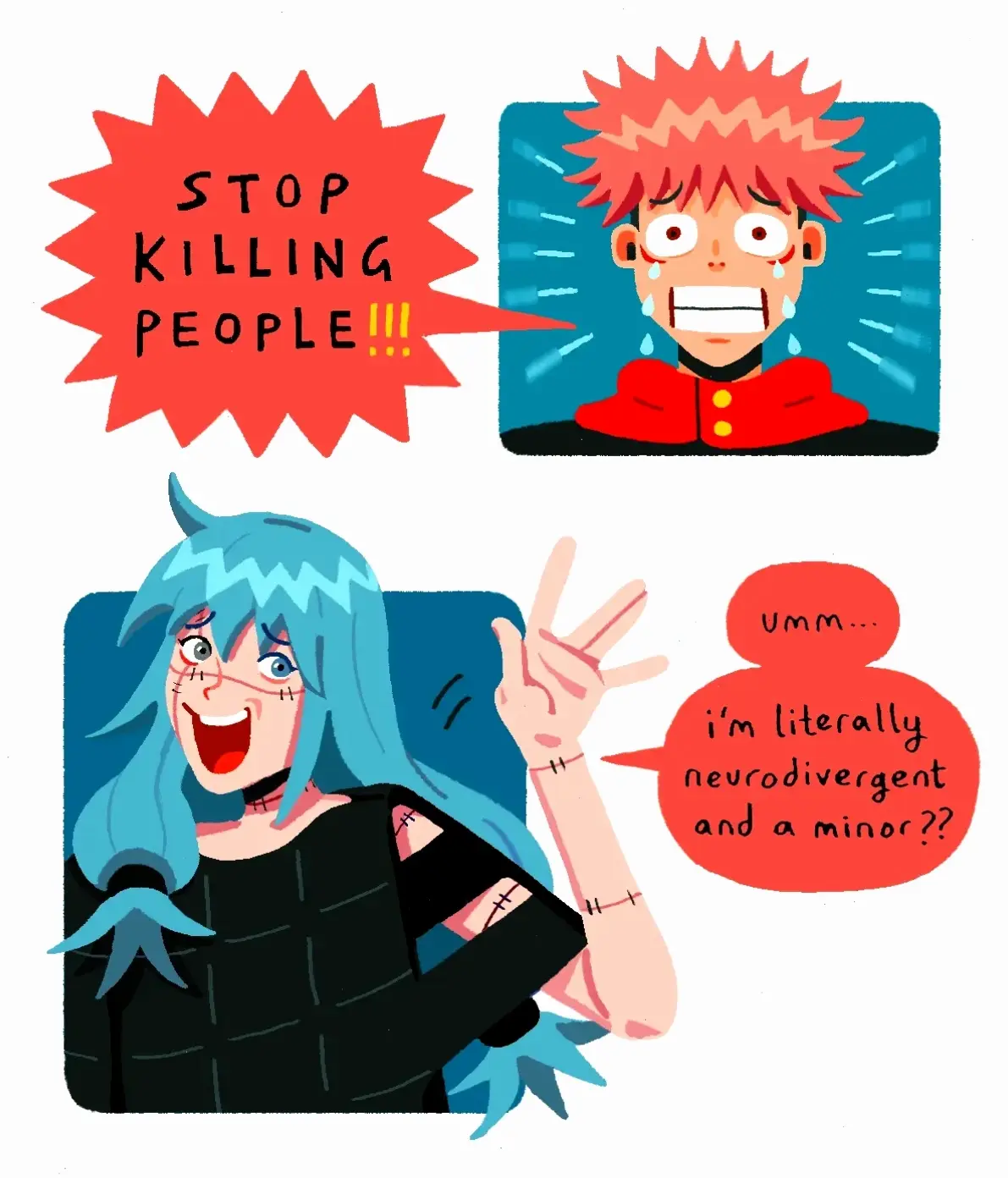 Itadori x Mahito: Kẻ thù không đội trời chung, trận chiến quyết định số phận của Itadori Yuji!