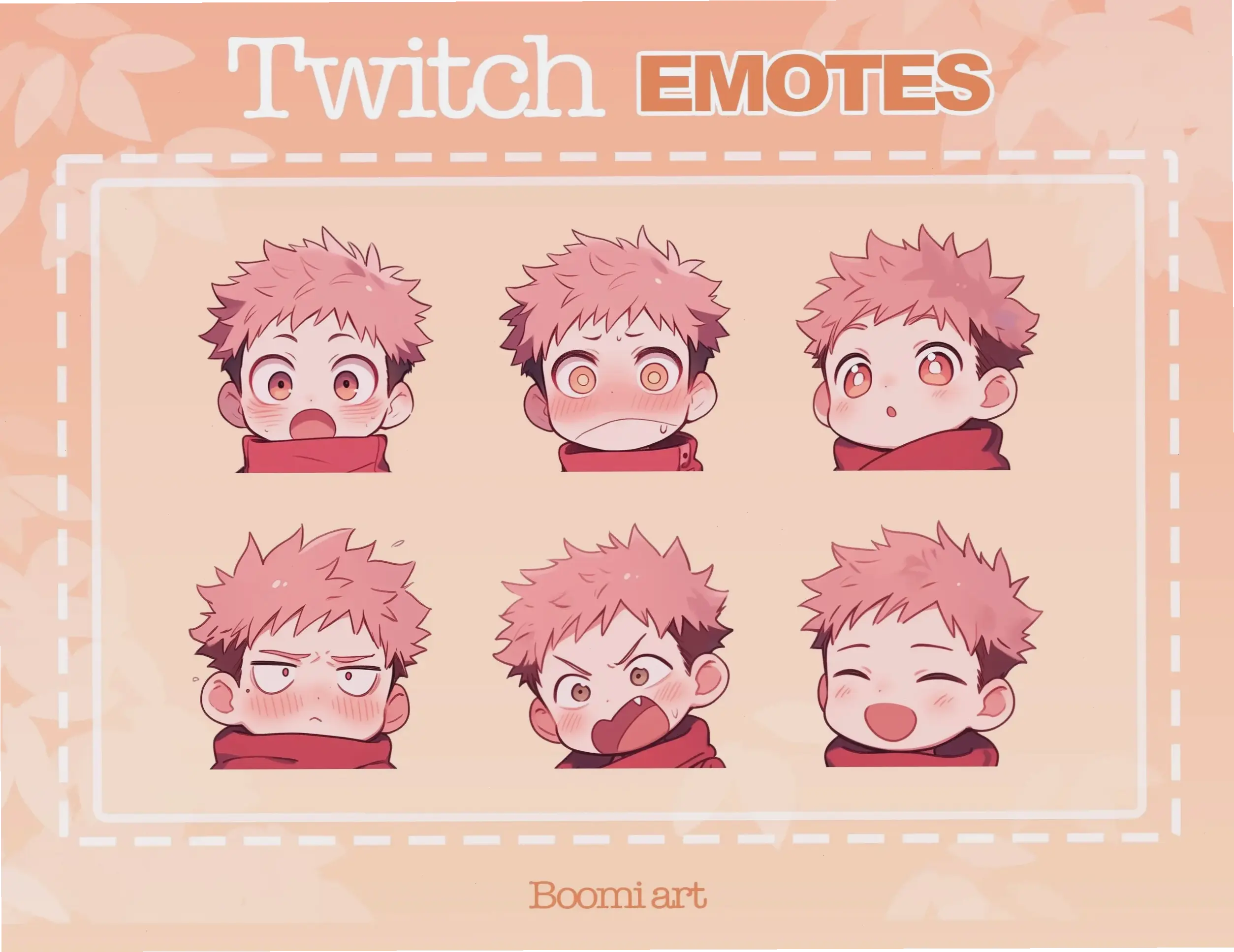 Itadori Yuji cute với nụ cười rạng rỡ và tính cách ấm áp, khiến fan không khỏi yêu mến.