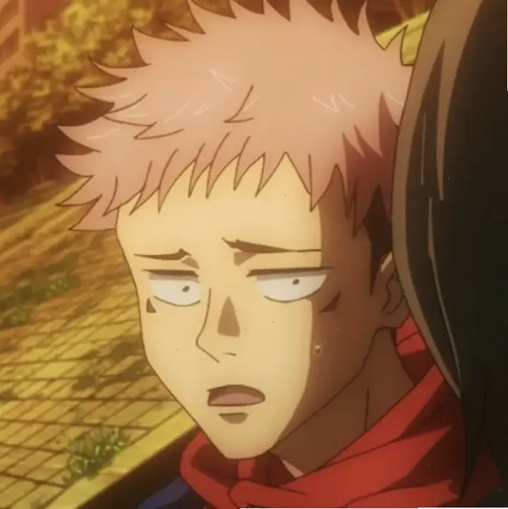 Itadori Yuji meme hài hước với biểu cảm đáng yêu, mang lại tiếng cười cho cộng đồng fan.