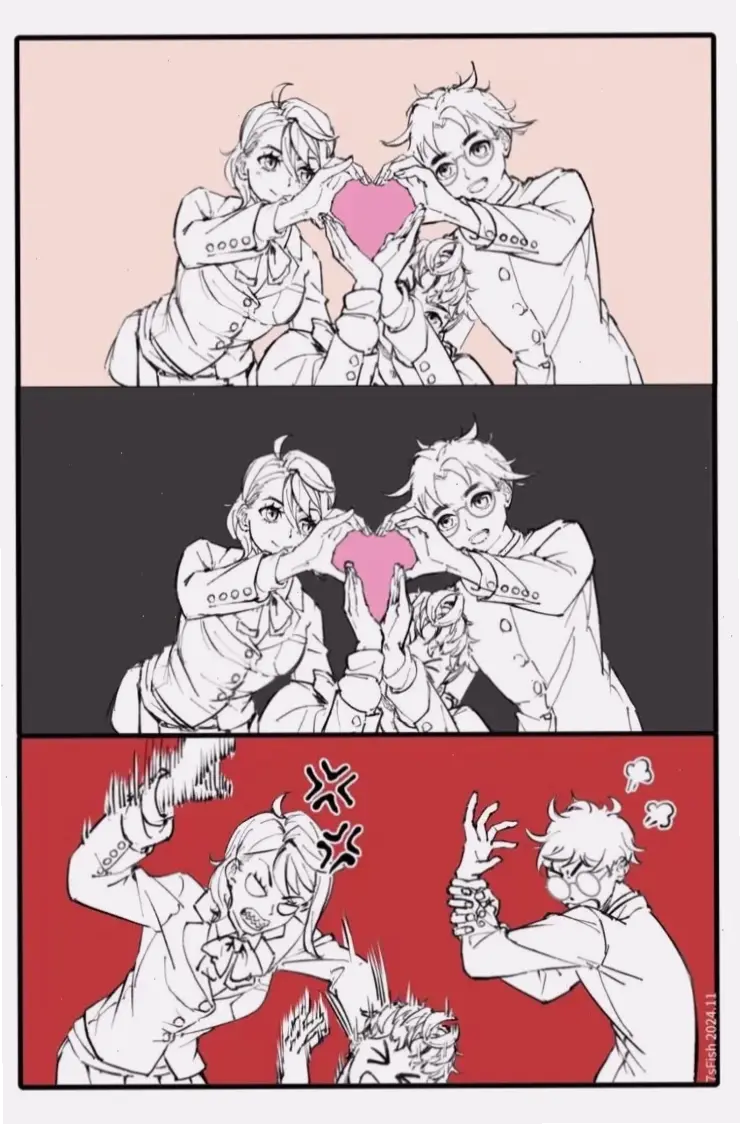 Jiji x Okarun Fanart: Những bức tranh sáng tạo về cặp đôi yêu thích từ Dandadan, làm fan phải 'crush' ngay!