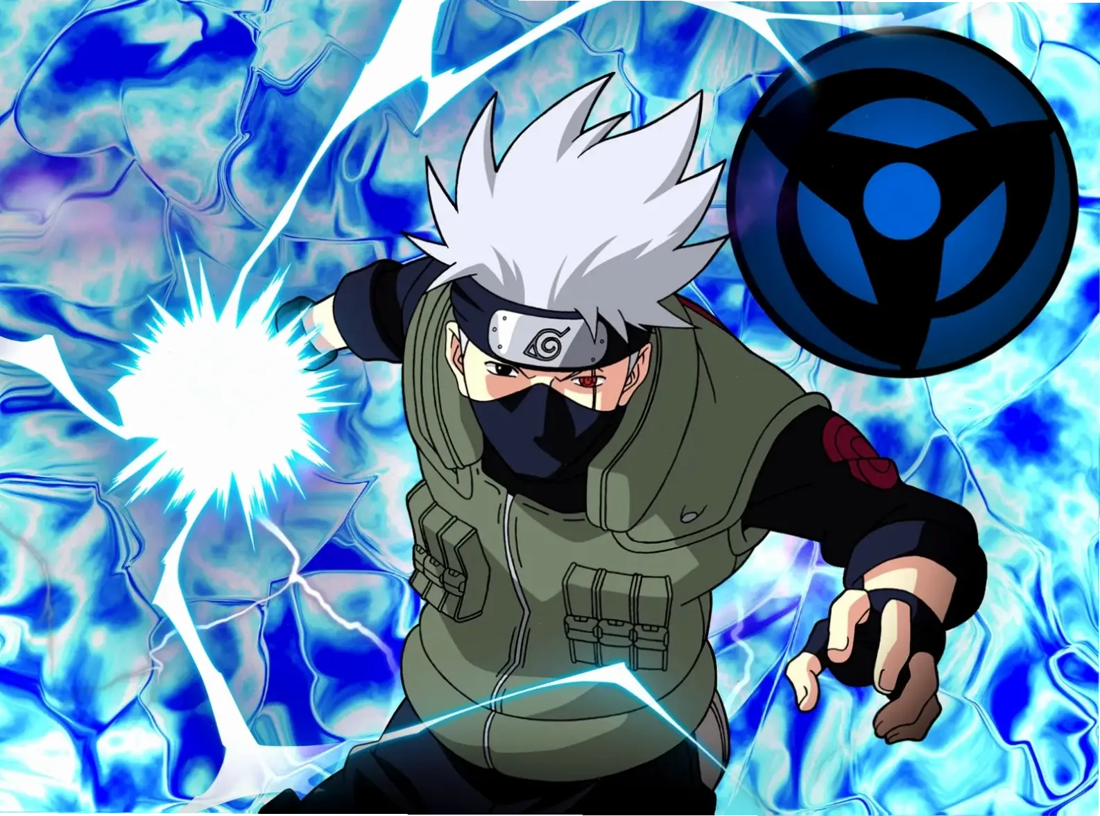 Kakashi ngầu lòi với phong cách chiến đấu đỉnh cao, luôn đeo mặt nạ bí ẩn trong các trận đấu kinh điển.