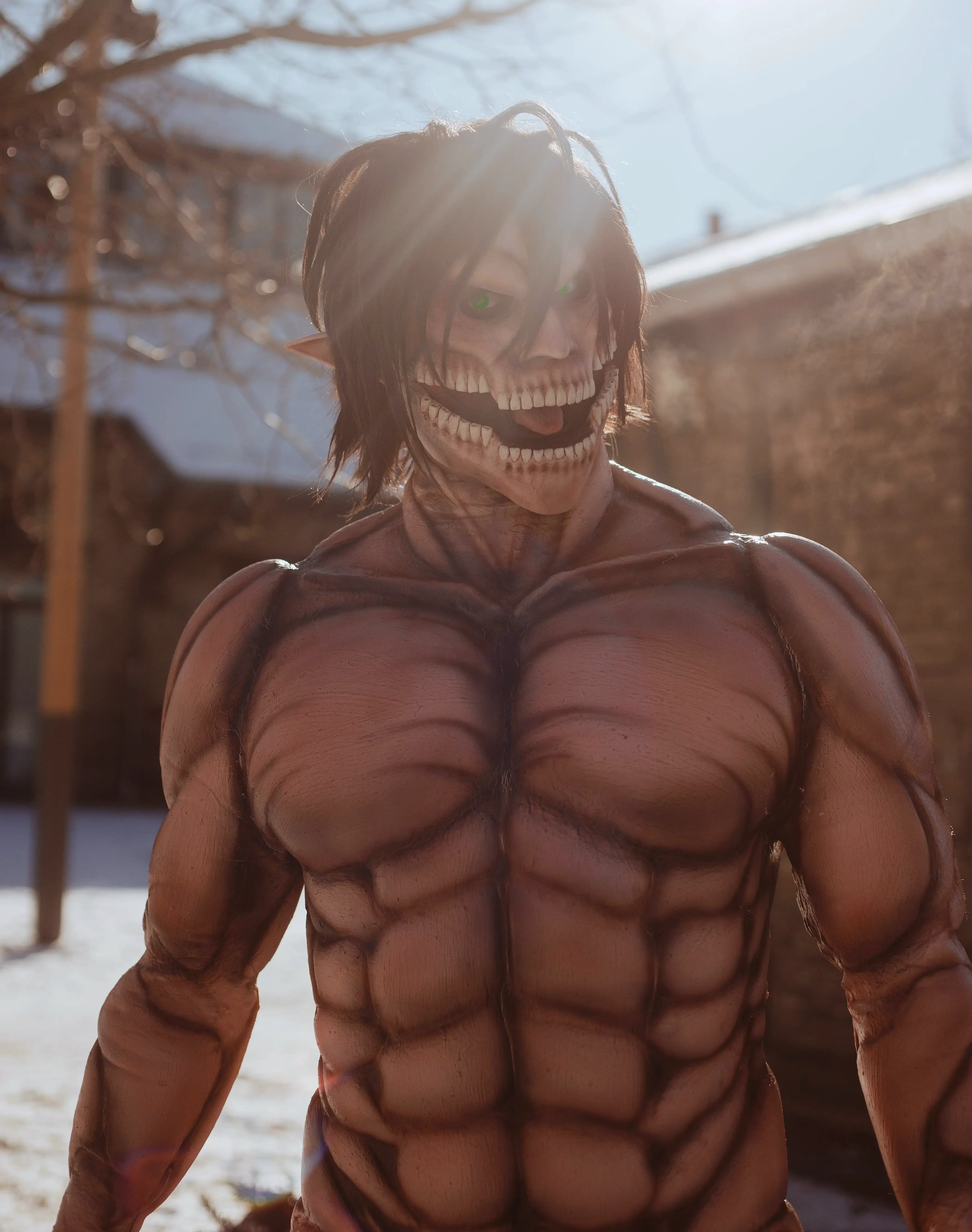 Khám phá sức mạnh Titan của Eren, biến đổi khổng lồ phá hủy kẻ thù trong Attack on Titan!
