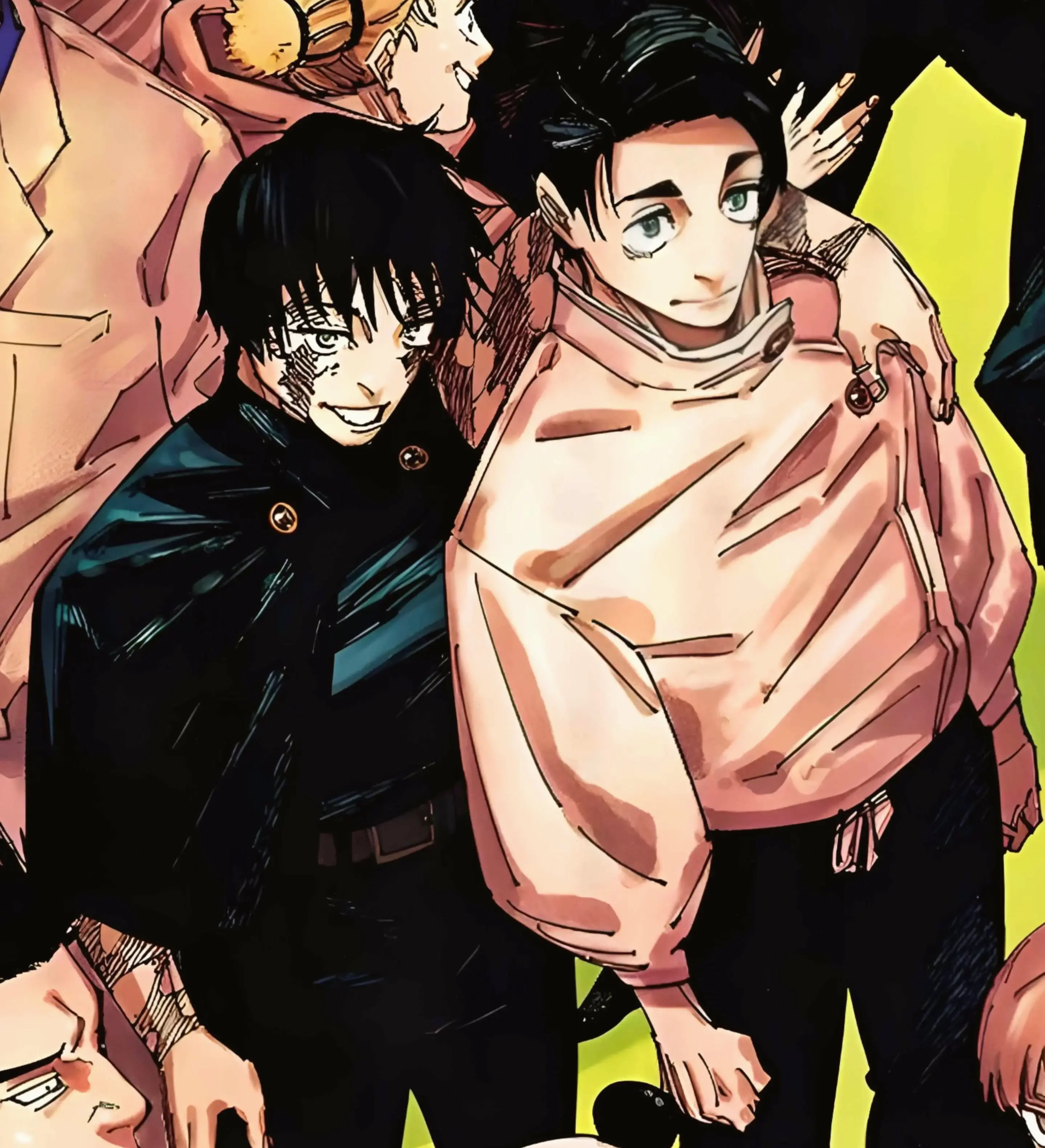 Maki and Yuta: Cặp đôi đồng đội mạnh mẽ, cùng nhau vượt qua thử thách nguy hiểm trong Jujutsu Kaisen.