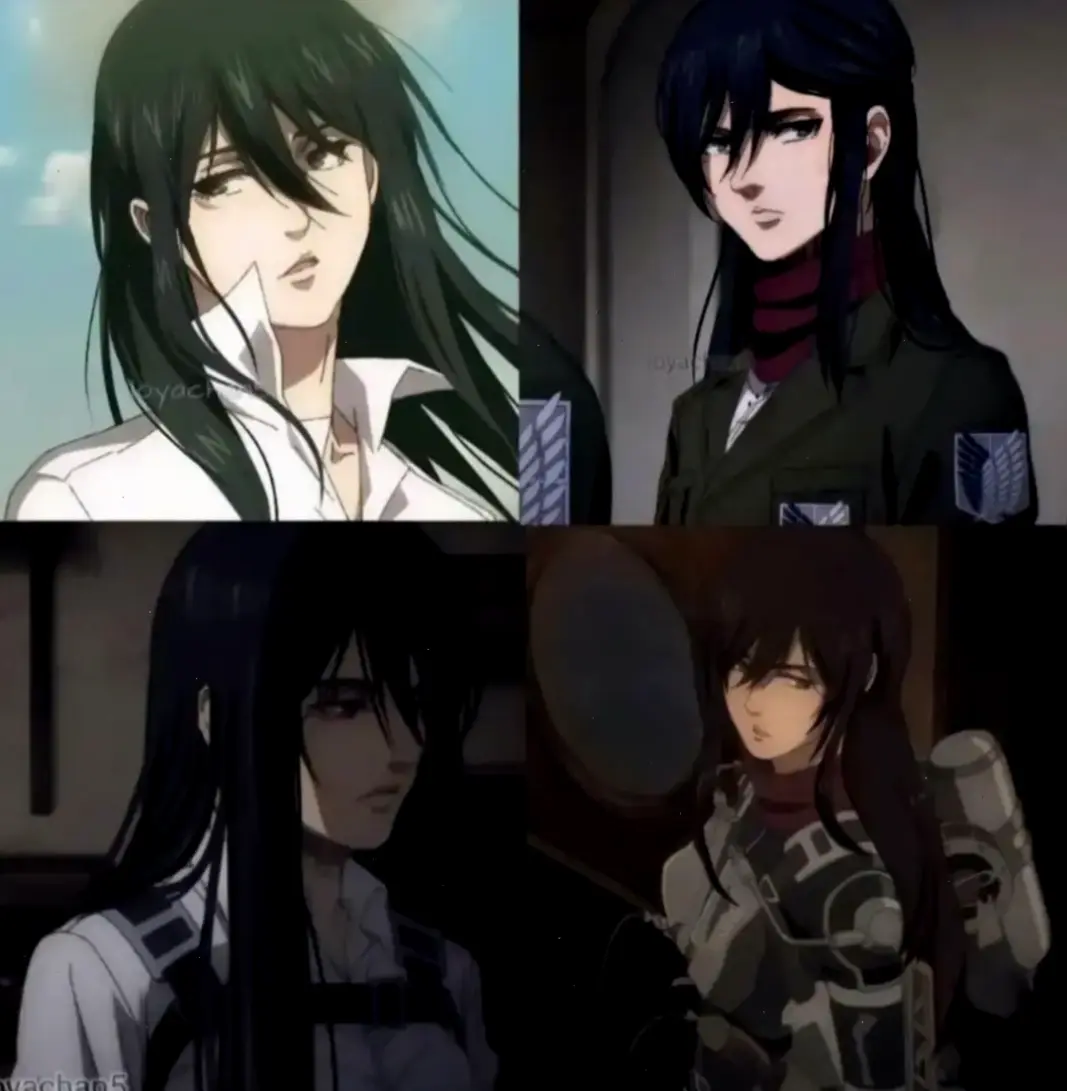 Mikasa long hair: Hình ảnh với mái tóc dài, gắn liền với ký ức và sự trưởng thành của cô.