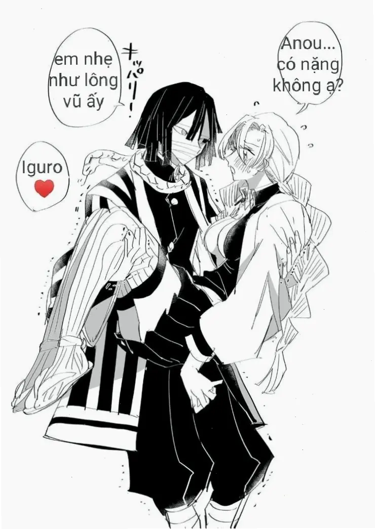 Mitsuri x Obanai truyện tranh: Trang truyện đầy màu sắc, cảm xúc lãng mạn, đọc để đắm chìm vào thế giới họ!