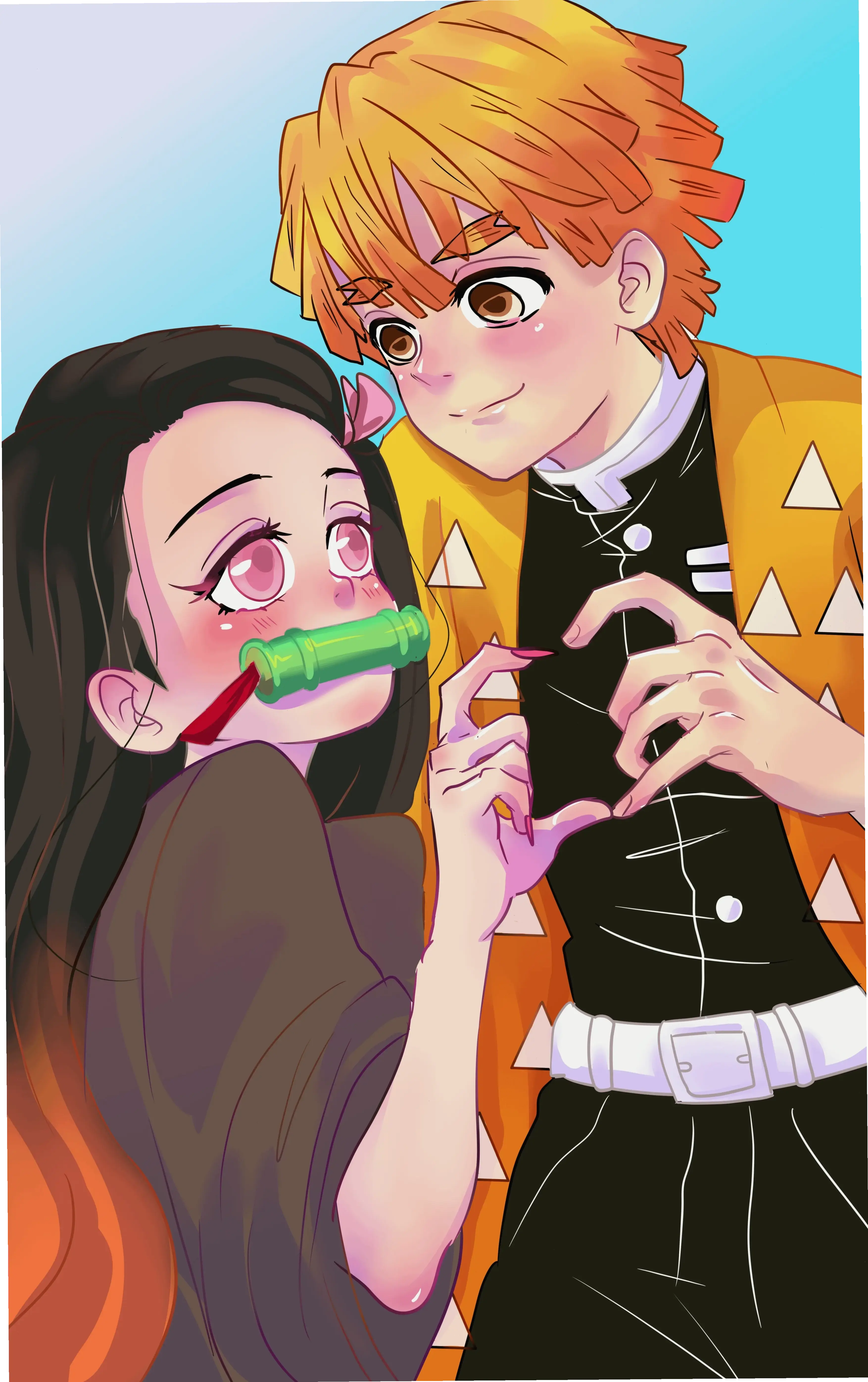 Nezuko và Zenitsu: Cặp đôi dễ thương trong Demon Slayer, tình cảm chân thành khiến fan say đắm, khám phá ngay!