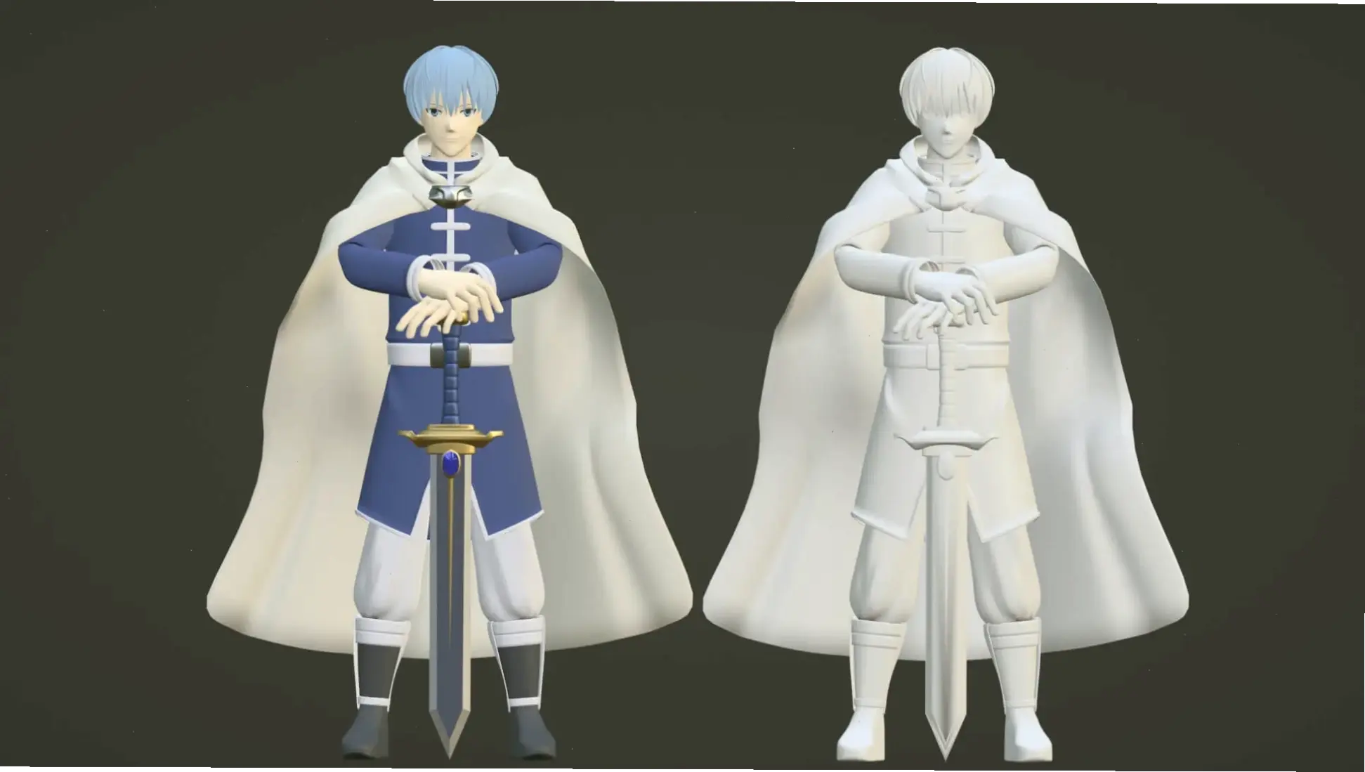 Ngắm nhìn Himmel qua hình ảnh 3D sống động, mang đến trải nghiệm chân thực từ thế giới Frieren.