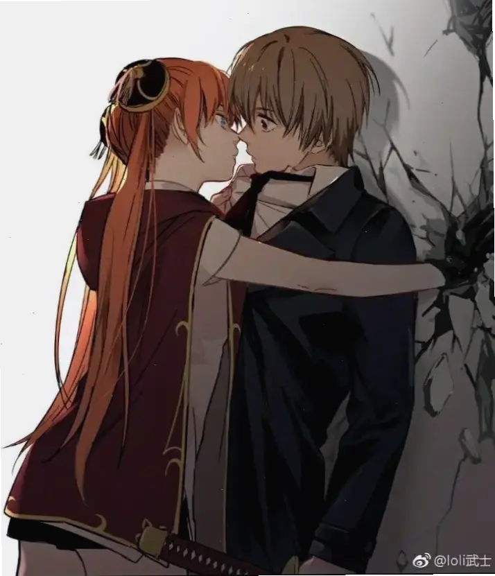Okita x Kagura: Cặp đôi Okita và Kagura, khám phá sự cạnh tranh vui nhộn trong series Gintama.