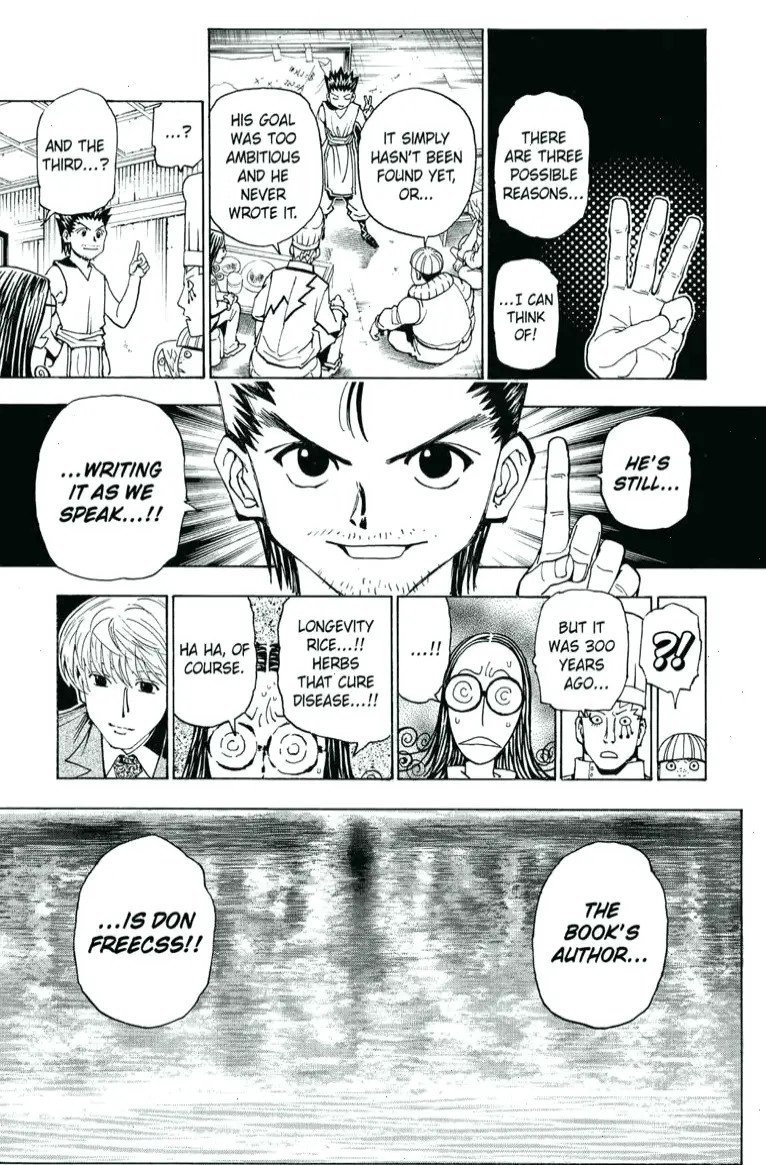 Panel manga Gon Freecss ấn tượng, tái hiện những khoảnh khắc đỉnh cao trong Hunter x Hunter một cách sống động.